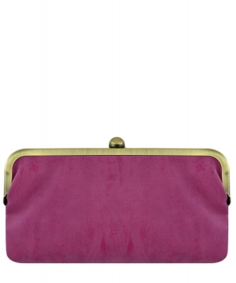 Fashion Kiss Lock Clutch Wallet BP208 PINK